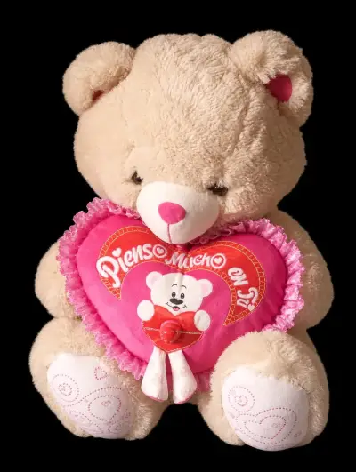Osito de Peluche con Corazón 'Pienso Mucho en Ti' - miniatura 2