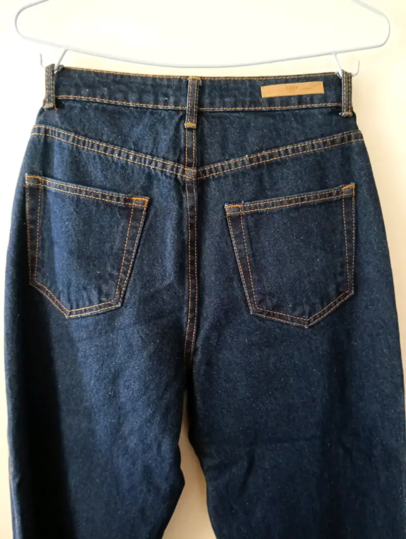 Jeans de mezclilla azul oscuro Index para mujer - 4