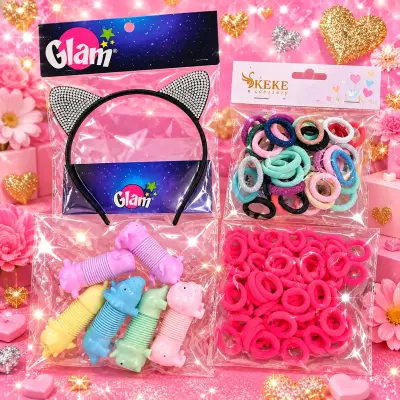 Set de Accesorios para el Cabello Glam y Keke - miniatura 2