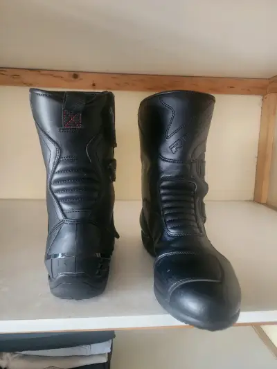 Botas de moto negras Richas con protección - miniatura 4