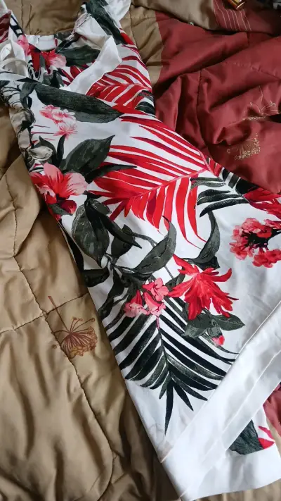 Vestido largo floral tropical para mujer - miniatura 4