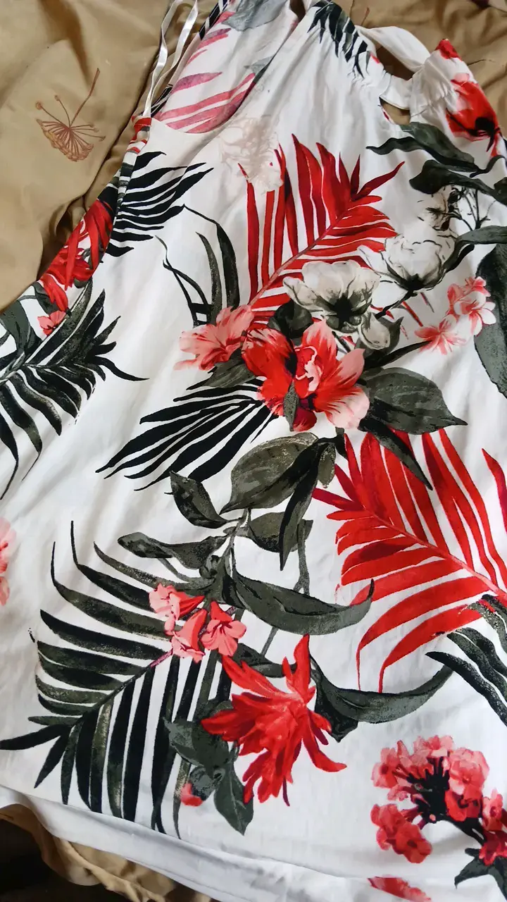 Vestido largo floral tropical para mujer - 5
