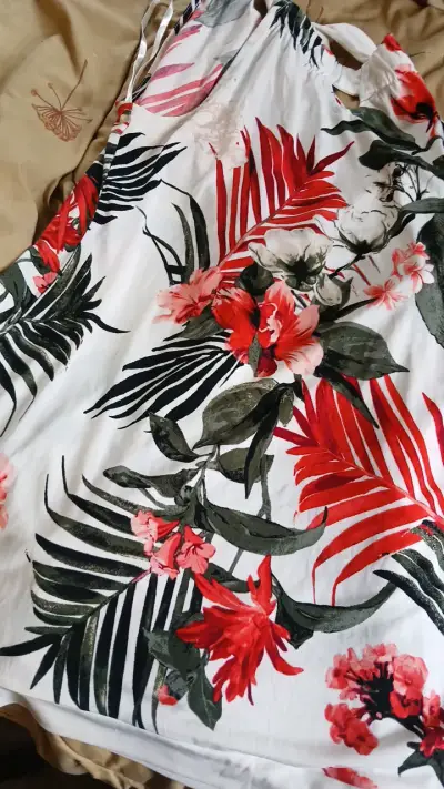 Vestido largo floral tropical para mujer - miniatura 5