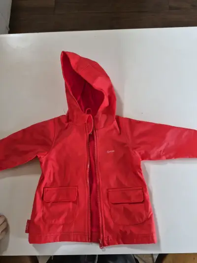 Chaqueta impermeable roja para niños marca Roda - miniatura 1