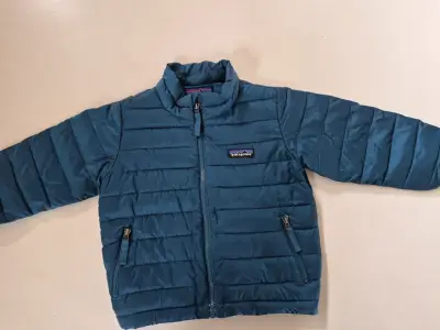 Chaqueta acolchada azul para niños Patagonia - miniatura 1