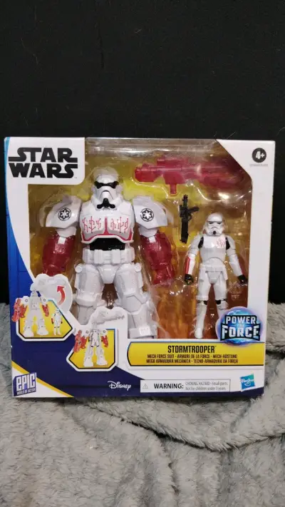 Figura Stormtrooper Star Wars con Armadura Mecánica - miniatura 1