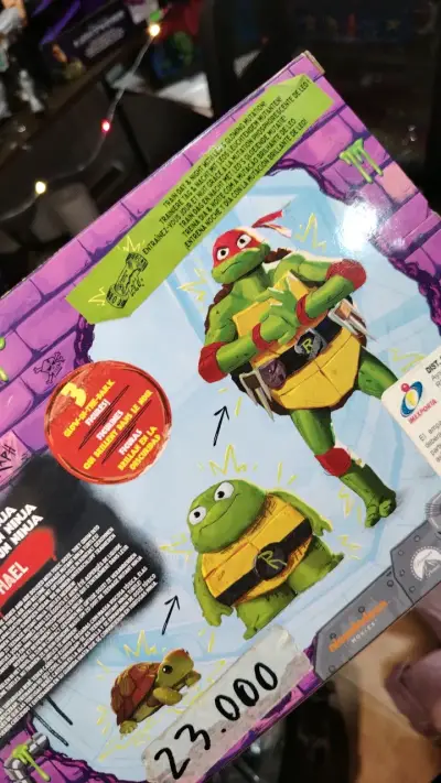 Figura de acción Raphael Tortugas Ninja con brillo - miniatura 3
