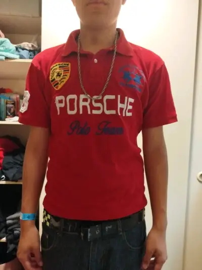Polera Polo Roja Porsche Polo Team - miniatura 1