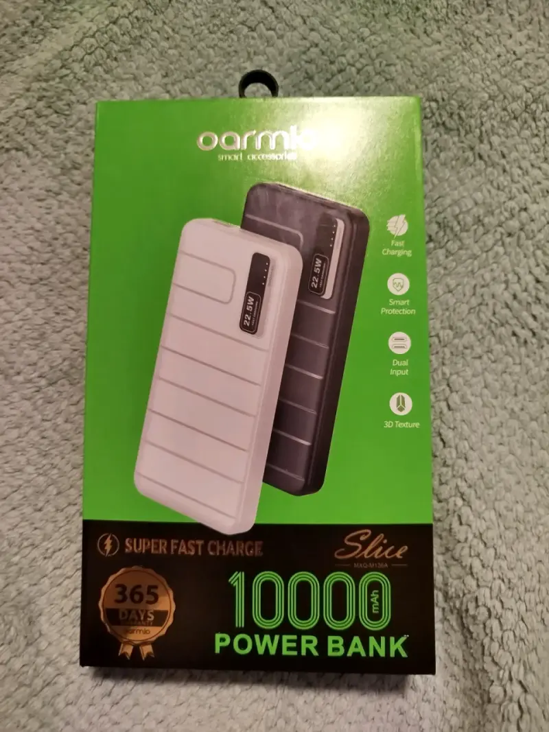 Power Bank Oarmio 10000mAh Carga Rápida