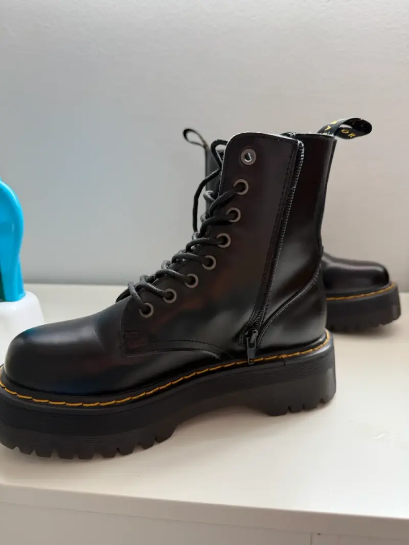Botas negras con plataforma CMORAN bototos - 3