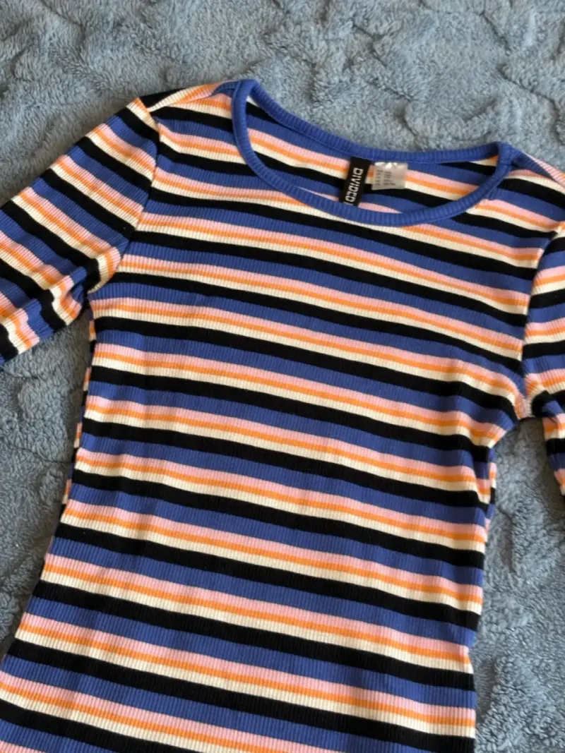 Polera rayada multicolor H&M Divided