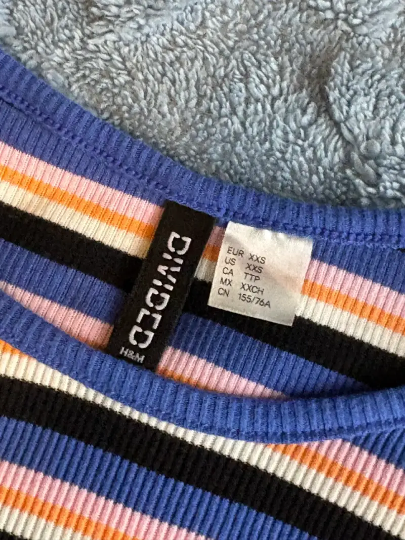 Polera rayada multicolor H&M Divided - 2