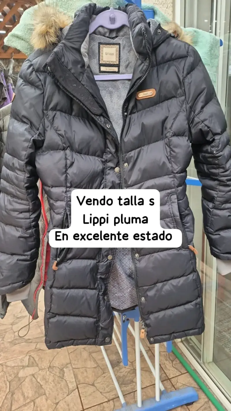 Chaqueta de pluma negra Lippi talla S