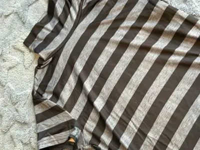 Polera de rayas gris y negro para mujer - miniatura 1