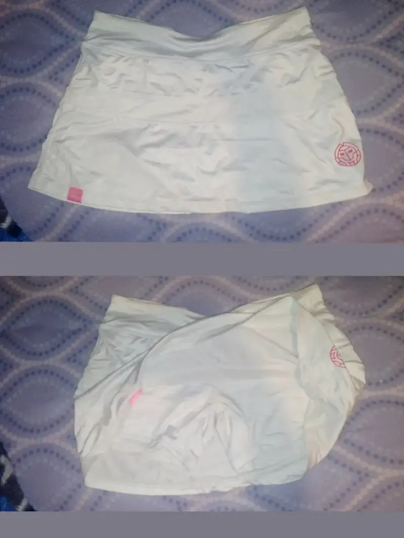 Falda shor deportiva blanca