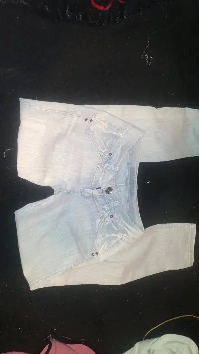 Jeans claros de mujer tiro bajo - miniatura 1