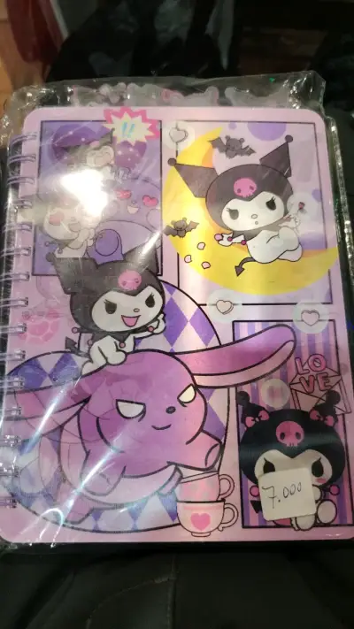 Cuaderno espiral Kuromi diseño kawaii - miniatura 1
