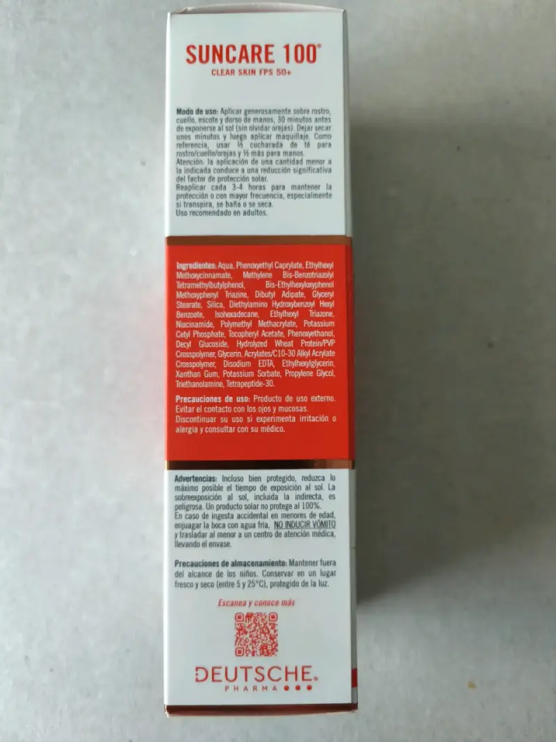 Protector Solar Suncare 100 Clear Skin FPS 50+ - 2