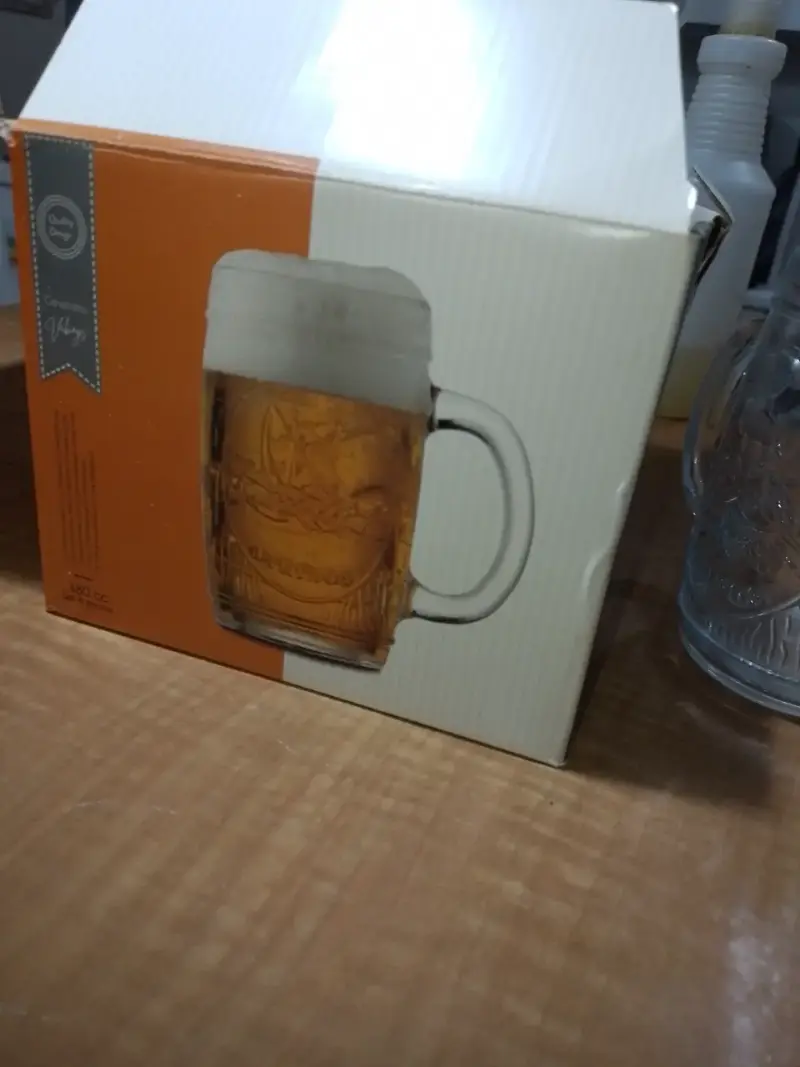 Set de 4 jarros de vidrio con asa 480cc - 2