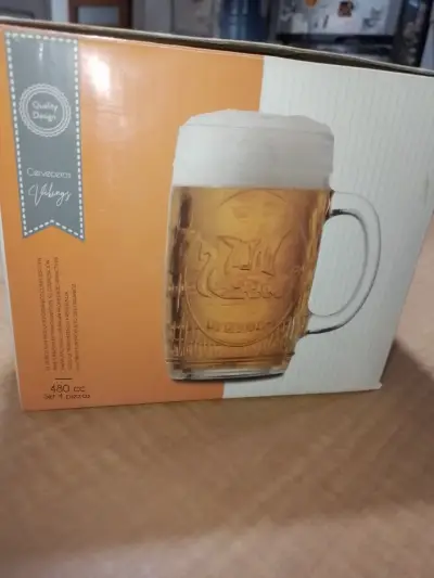 Set de 4 jarros de vidrio con asa 480cc - miniatura 4