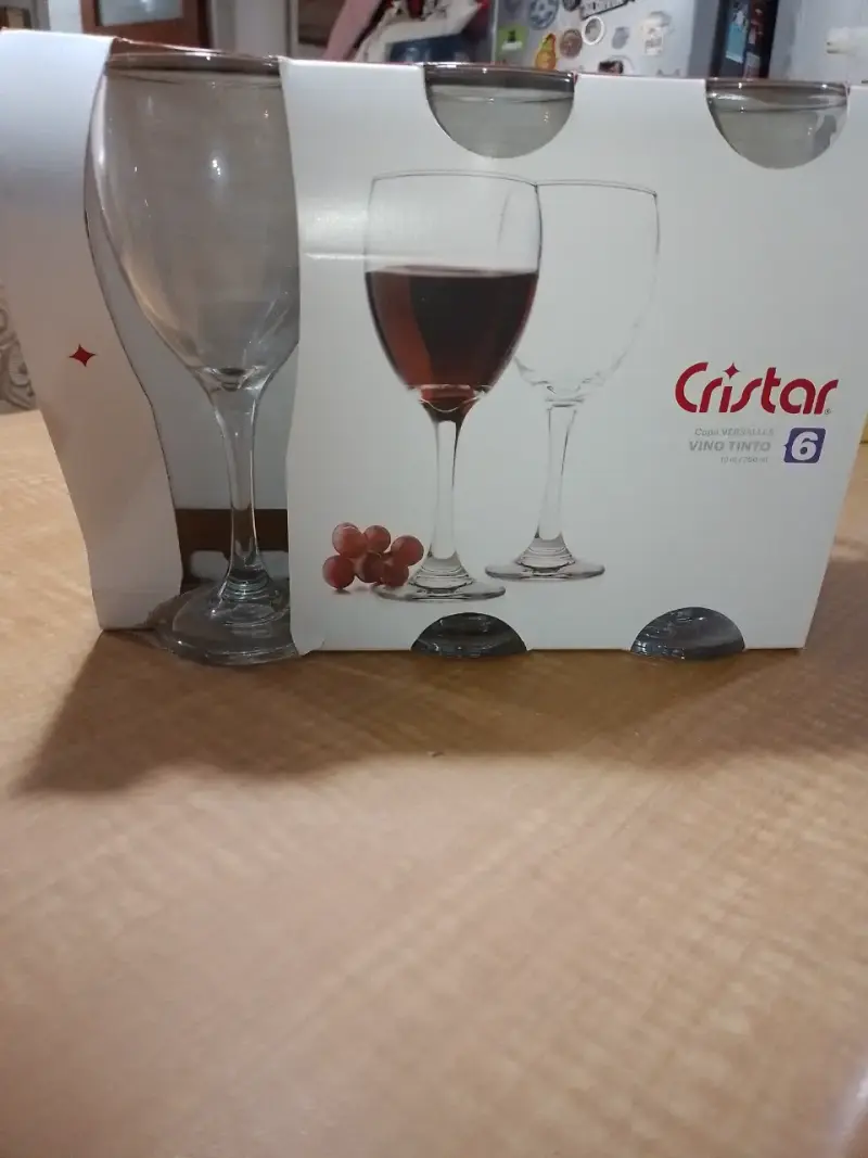 Set de 6 copas de vino tinto Cristar - 1