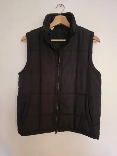 Parka sin mangas negro mujer Talla L - miniatura 2