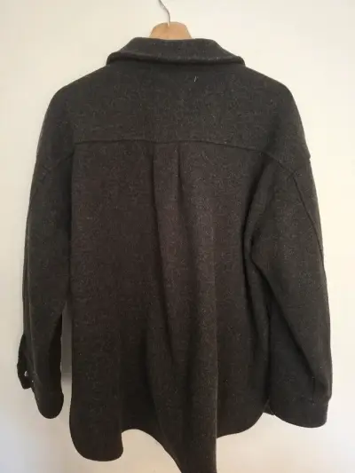 Chaqueta de lana gris Zibel mujer Talla M - miniatura 4
