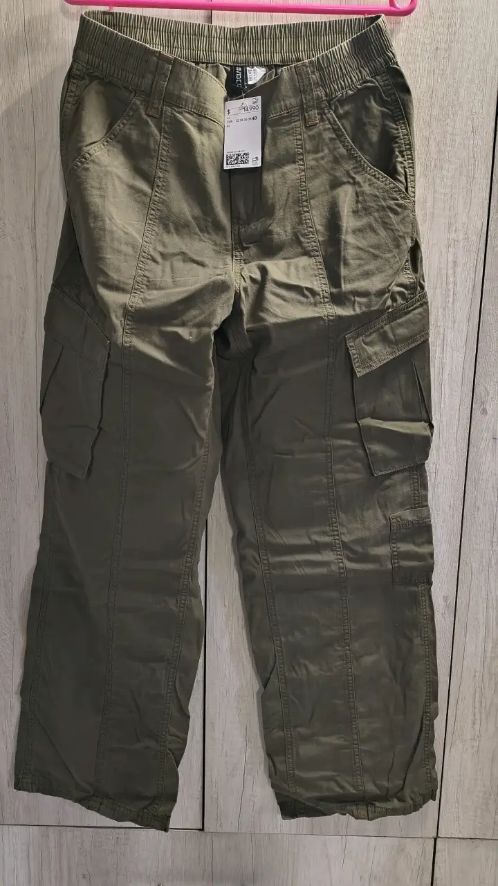 Pantalones cargo verde oliva