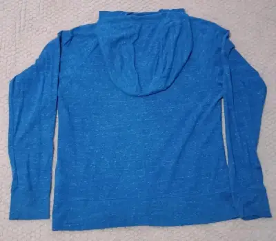 Polerón con capucha azul Nike para mujer - miniatura 2
