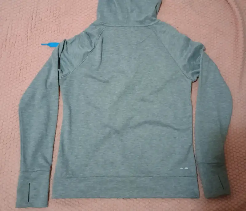 Polerón con capucha gris Adidas para mujer - 2