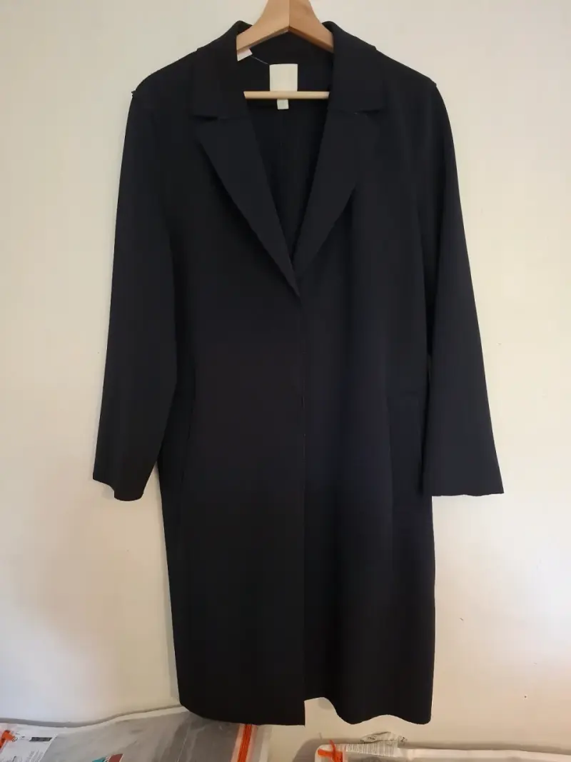 Abrigo azul marino elegante mujer Talla 42 - 2