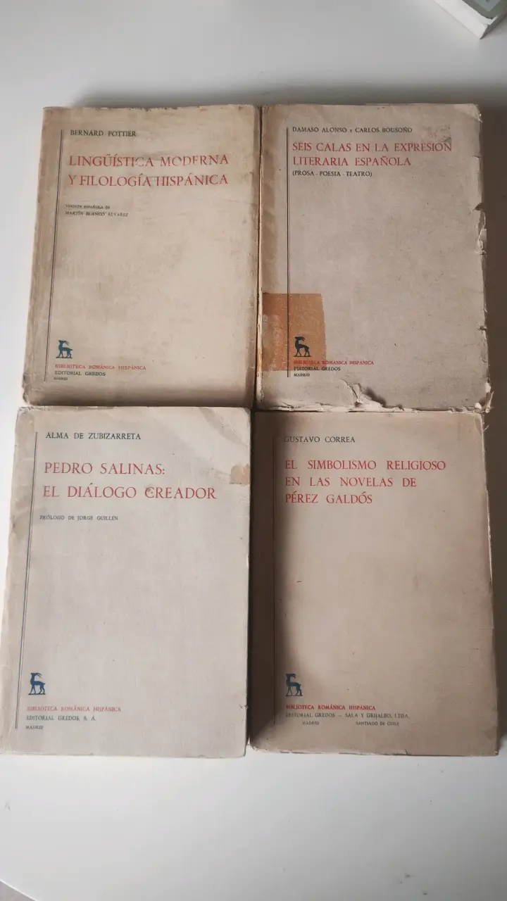 Libros Gredos filología lingüística y literatura