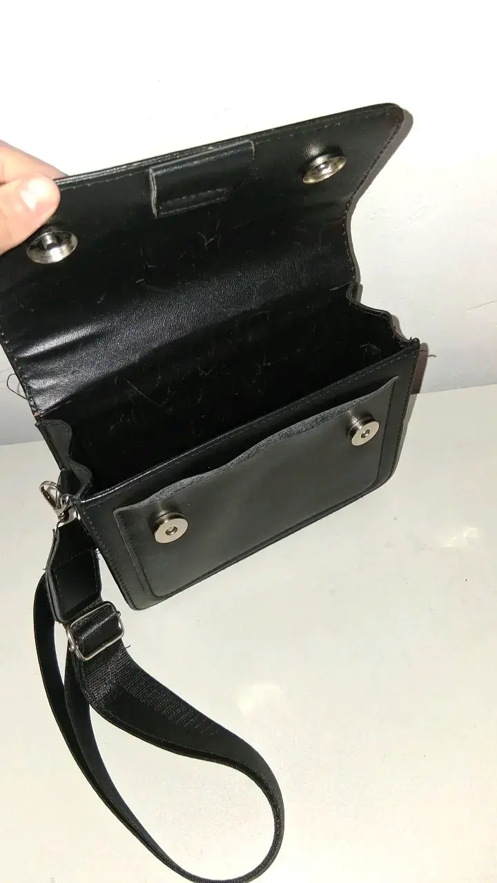 Bolso bandolera negro elegante - 3