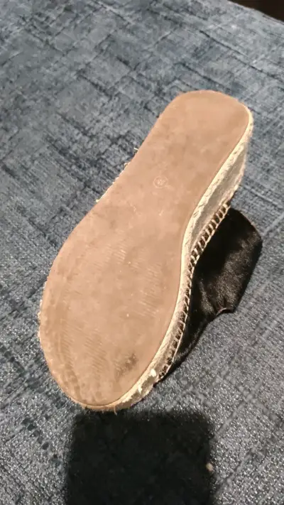 Sandalias Foster negras con plataforma de yute - miniatura 3