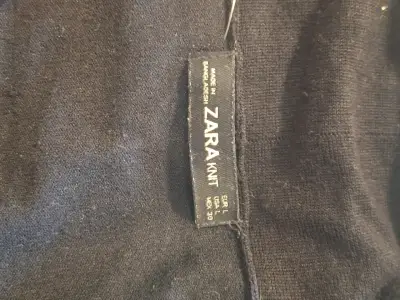 Cárdigan azul marino mujer Zara Talla L - miniatura 4