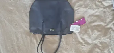 Bolso tote azul Lacoste con logo - miniatura 1