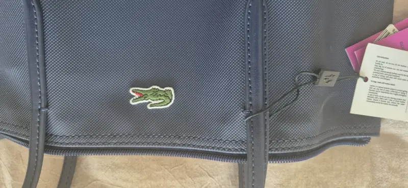 Bolso tote azul Lacoste con logo - 2