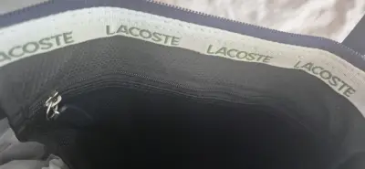 Bolso tote azul Lacoste con logo - miniatura 6