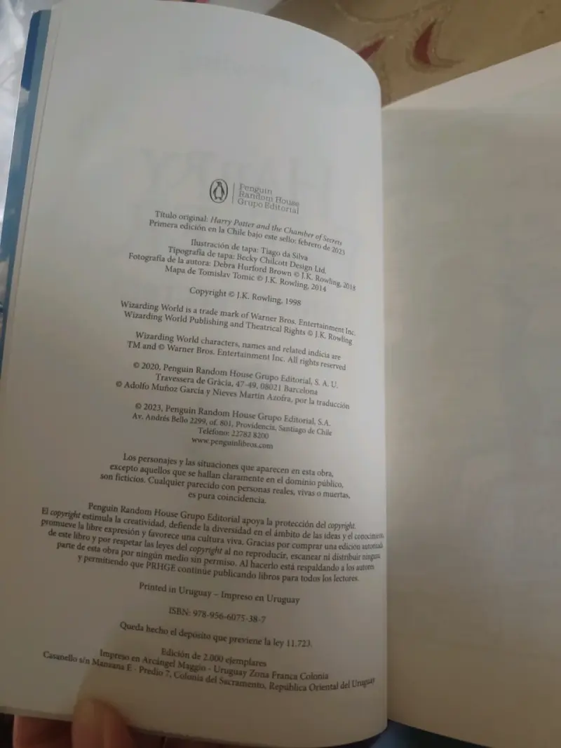 Libro Harry Potter y la Cámara Secreta ORIGINAL - 4