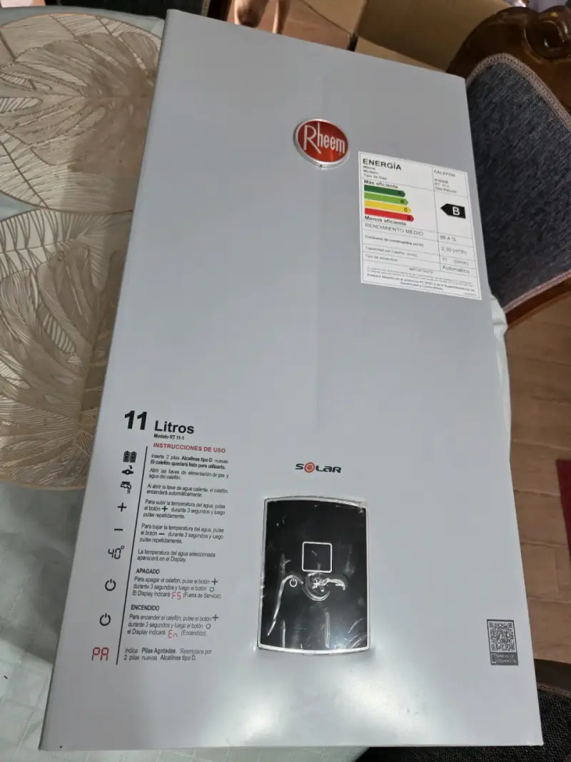 Calefón Rheem 11 litros Gas Natural