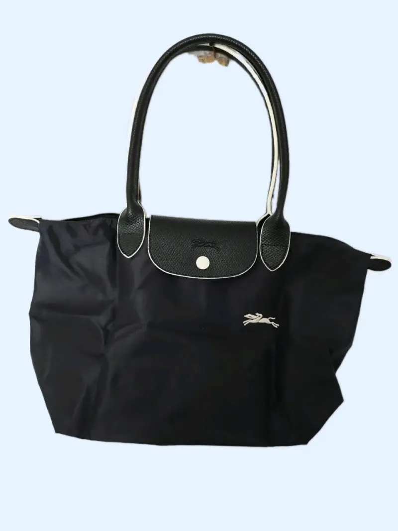 Bolso de mano negro Longchamp con asas largas - 1