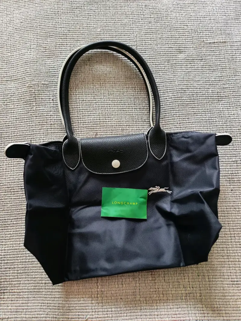 Bolso de mano negro Longchamp con asas largas - 2