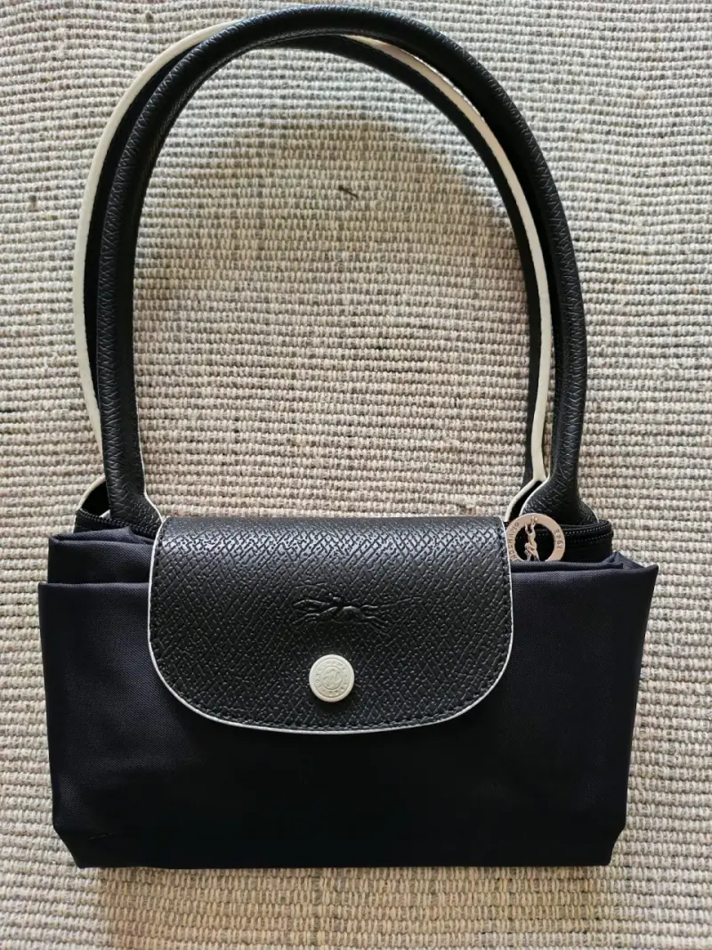 Bolso de mano negro Longchamp con asas largas - 3