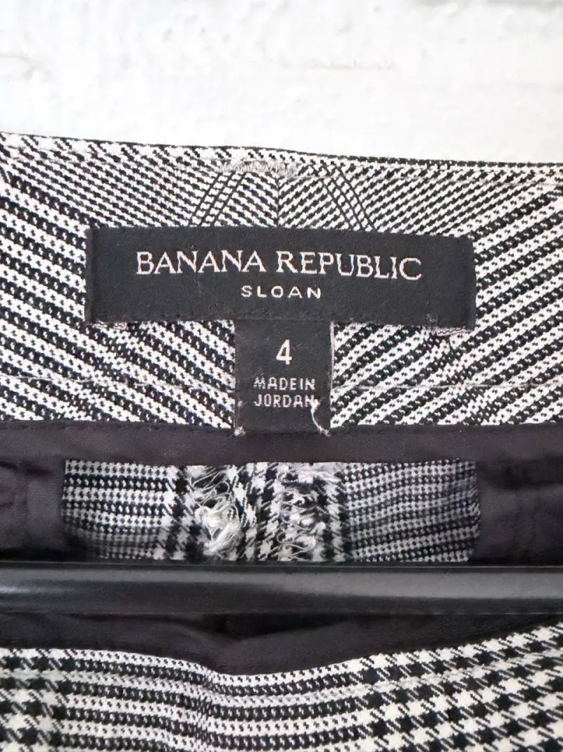 Pantalones a cuadros Banana Republic Sloan talla 4 - 3