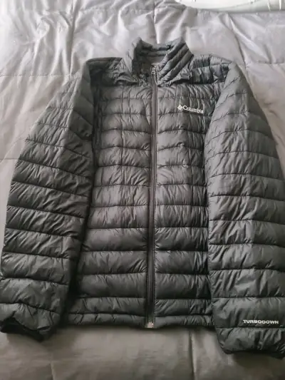 Chaqueta Columbia negra con tecnología Omni-Heat - miniatura 1