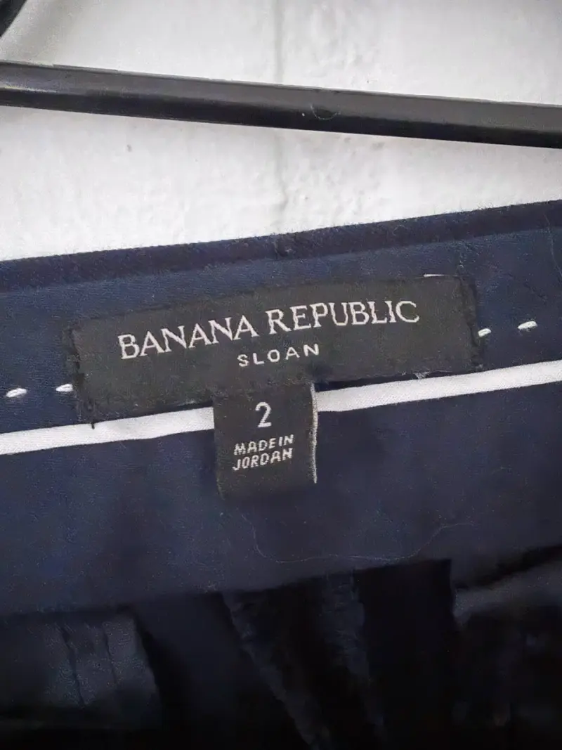 Pantalones Banana Republic Sloan azul marino - 3
