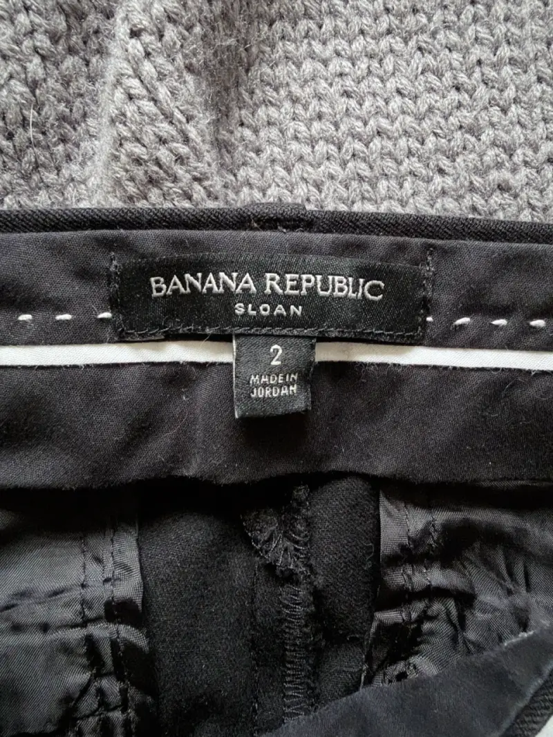 Pantalones negros Banana Republic Sloan para mujer - 3