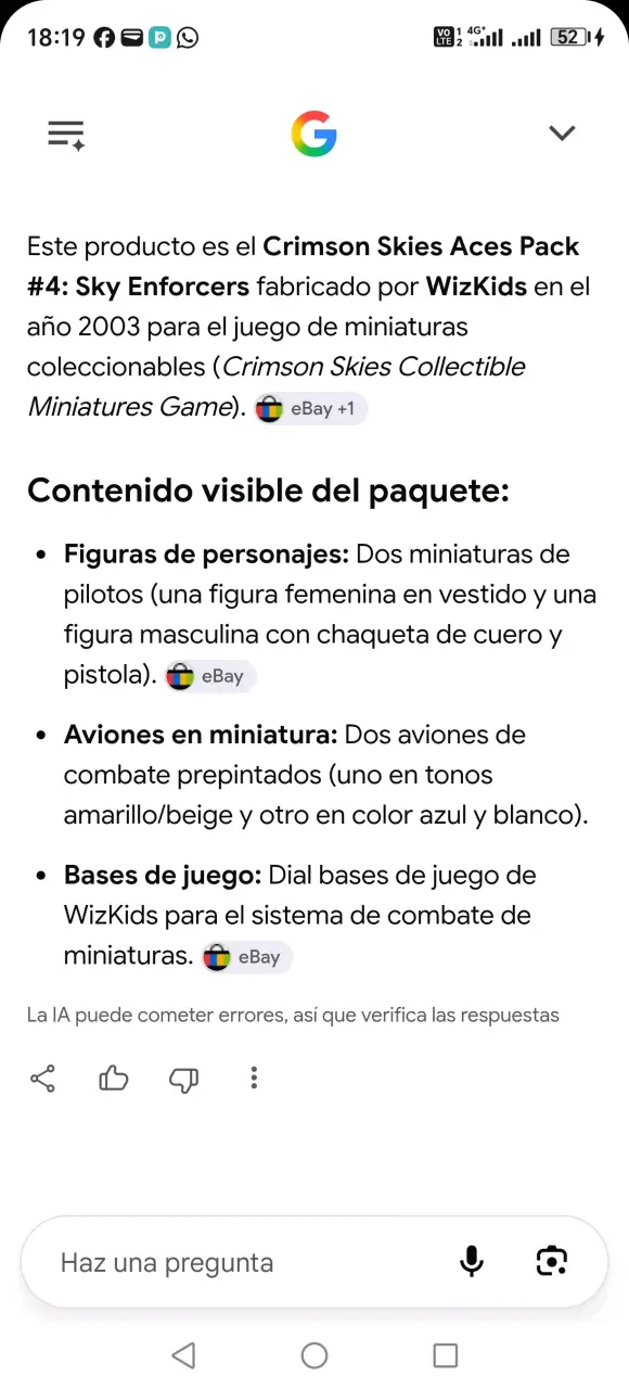 Figuras de colección Crimson Skies Aces Pack #4 - 5