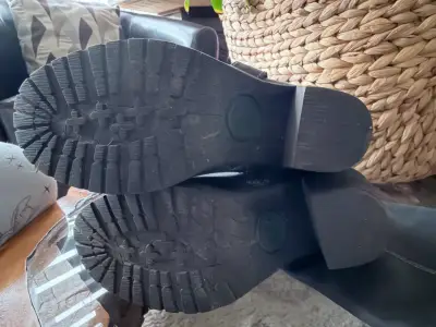Botas de cuero negro Panama Jack con tacón - miniatura 3