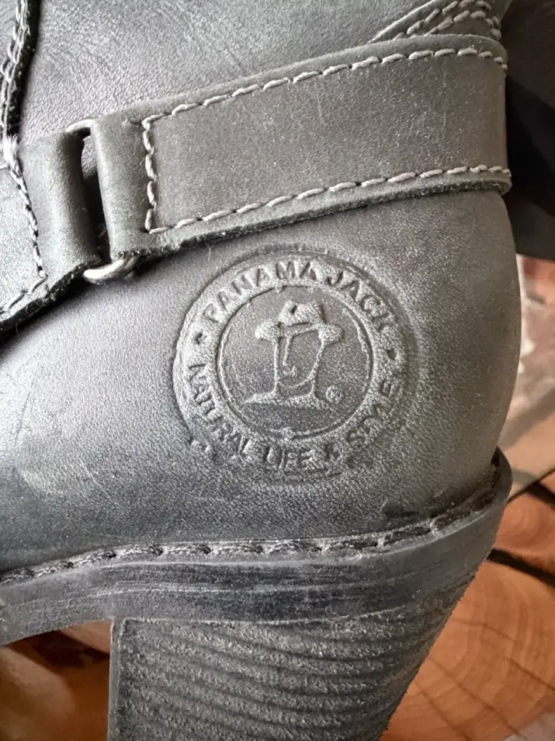 Botas de cuero negro Panama Jack con tacón - 4